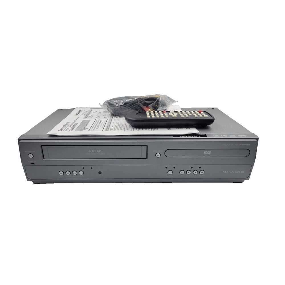 Magnavox DV200MW8 4 Head VHS/VCR Recorder DVD Player Combo  RE-NEWED